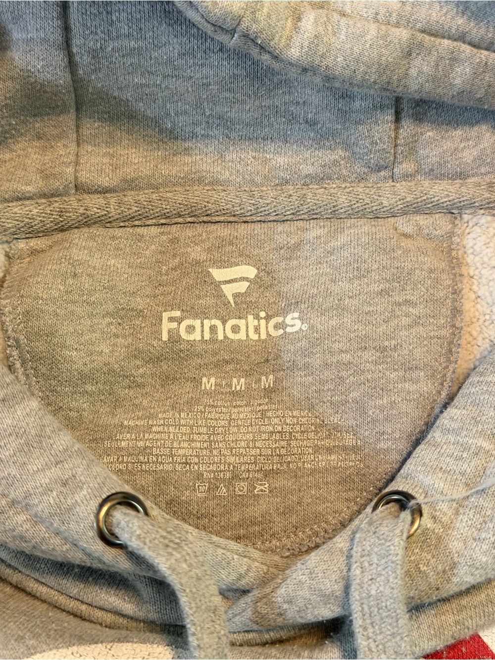 Fanatics Gray Crewneck Hoodie Chicago Cubs - Picture 3 of 4